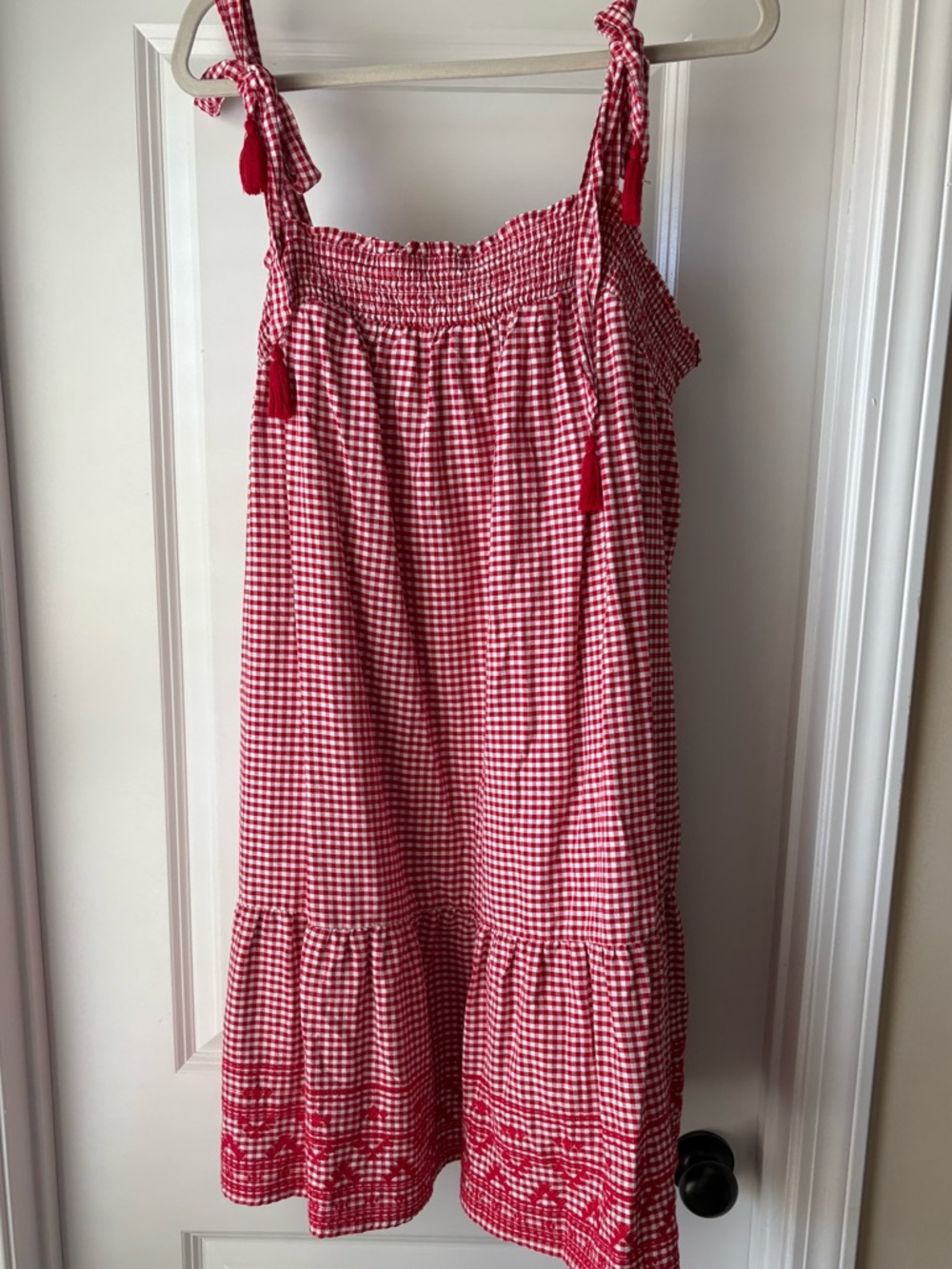 Old Navy Red and White Gingham Sundress